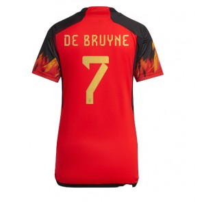 Belgien Kevin De Bruyne #7 kläder Kvinnor VM 2022 Hemmatröja Kortärmad